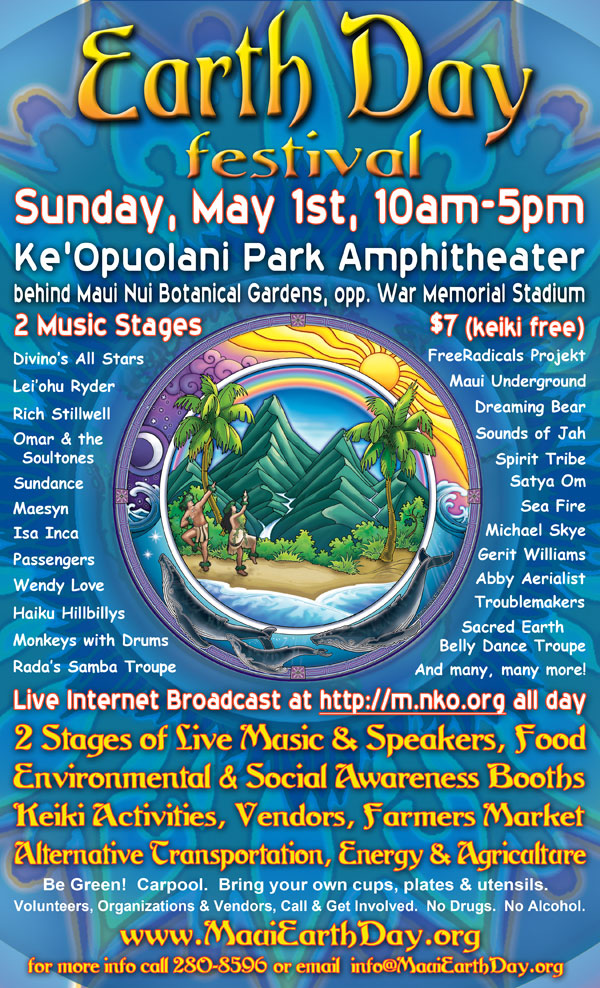 Maui Earth Day Festival 2011 Poste, Hawaii, Celebration