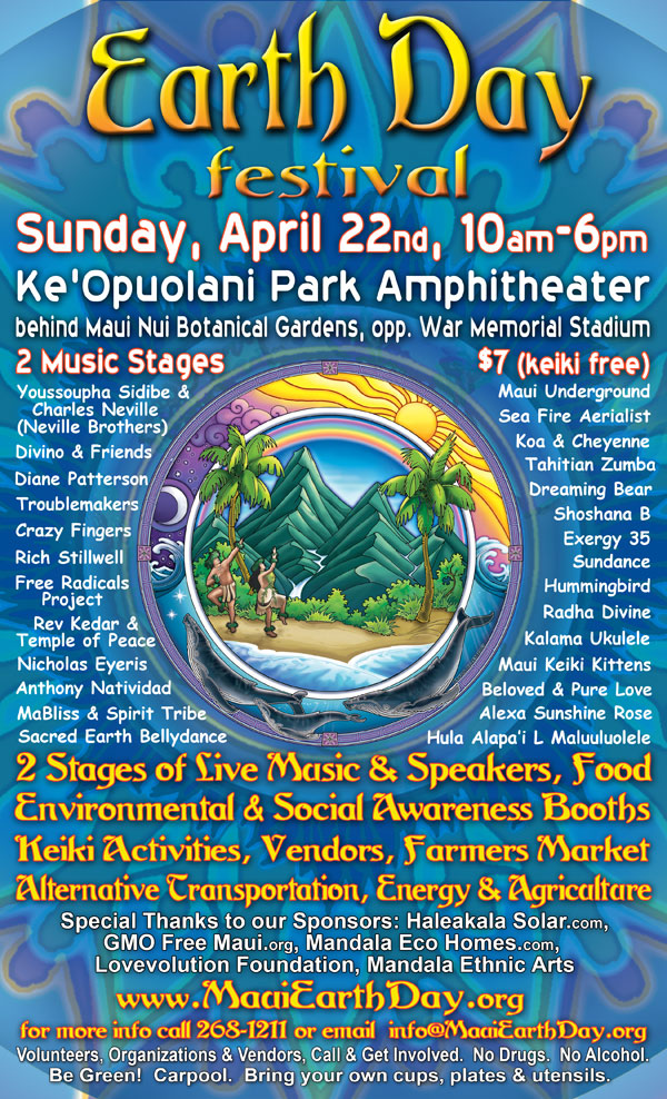 Maui Earth Day Festival 2012 poster-rev7