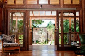 Front porch and doors - Paia Ohana Eco Home by Mandala Eco Homes