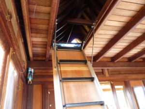 Kaupo Eco Cottage Roof Ladder by Mandala Eco Homes